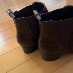 サイドゴアブーツ ダークブラウンの画像