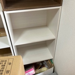 カラーボックス3段3コの画像