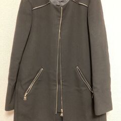 ZARA ハーフコート　黒　サイズL