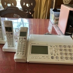子機2台付留守番FAX電話機