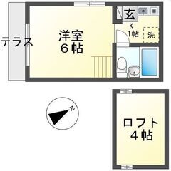 初期費用0円♪1K+ﾛﾌﾄ/平間駅2分で近隣最安値！ﾘﾉﾍﾞ済/20.1㎡、写真多数、ｷｯﾁﾝ/壁床交換済、TVﾓﾆﾀｰﾎﾝ/ｴｱｺﾝ1台設置済！ - 川崎市