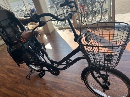 11月25日まで5000円引き☆ 後チャイルドシート付ママチャリ ハンドルロック付