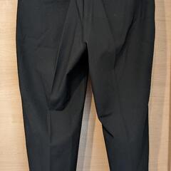 【未使用】ユニクロ スマートアンクルパンツ ブラックM 股下69cm(ウールライク)の画像