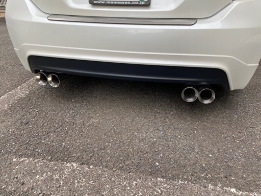 中古　NS製 ZVW30 30プリウス 前期 後期 スチール製 ストレートマフラー 真円4本出しカッター溶接仕上げ 錆止め処理　耐熱塗装済み