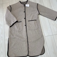 GRL パイピングノーカラーコート