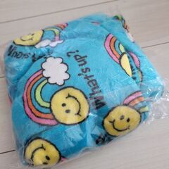 【新品】ブランケット　スマイルブルーの画像