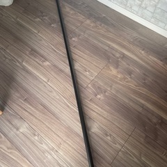 【交渉中】IKEAカーテンロッド　カーテンポール　黒　ブラックの画像
