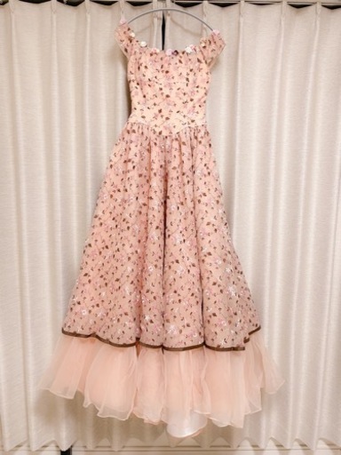 総刺繍　カラードレス【ウェディング・演奏会など】