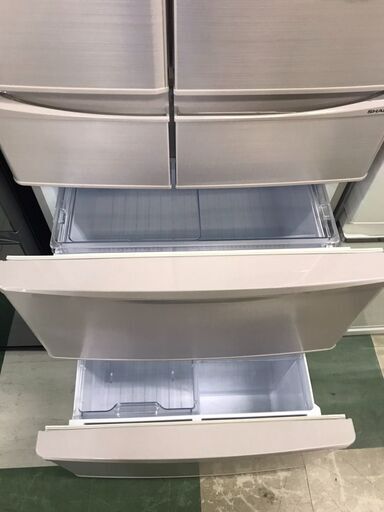 SHARP　シャープ　冷蔵庫　SJ-XF44A　2015年製　大容量　ファミリータイプ　プラズマクラスター　大型冷蔵庫　貝塚市　二色浜