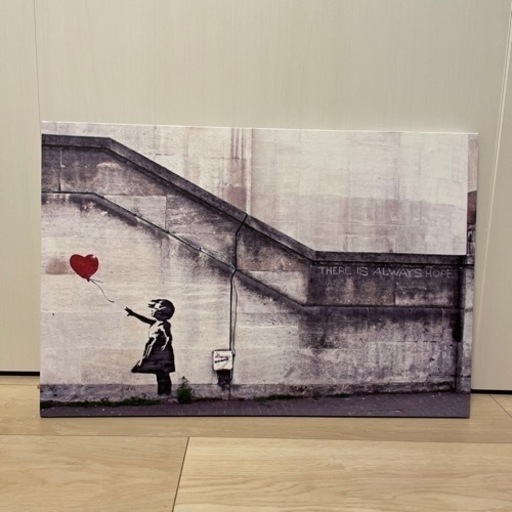 バンクシーキャンバスパネル ファブリック絵画 40×60cm