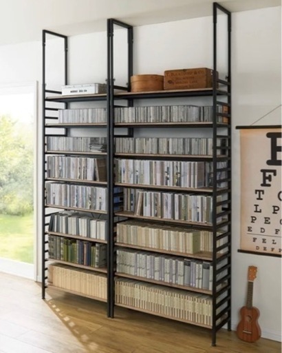 都内配達無料】突っ張りラック　ブラック❷