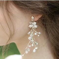新品　小枝ピアス＆イヤリング　ブライダルアクセサリー