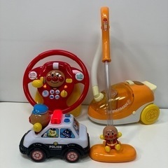 アンパンマン 音が出る！おもちゃ 3点 セット！パトカー ハンド...