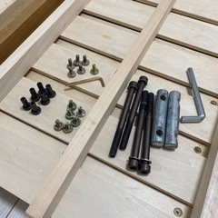 MUJI 無印良品 タモ材 ダブルサイズ ベッドフレーム シンプ...