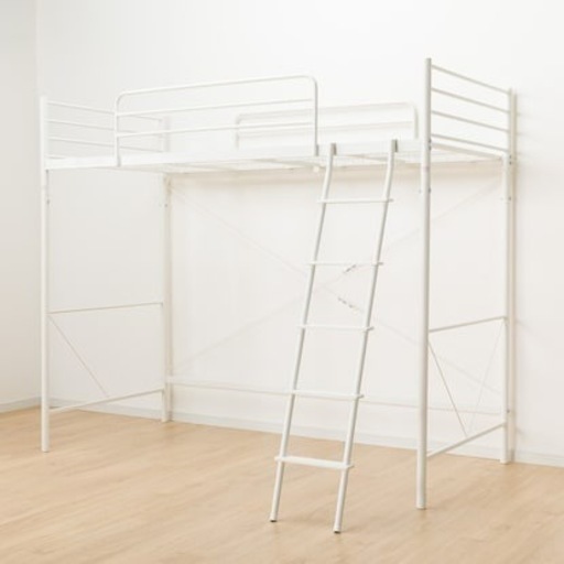 【美品】スチールロフトベッド