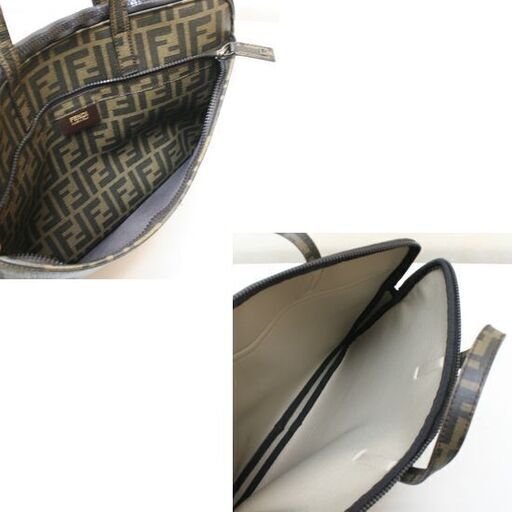 FENDI ノートPCケース A4サイズ ズッカ柄 7VA248-UZD ブラウン系 PVCコーティングキャンバス 保存袋付き フェンディ ブリーフケース 書類かばん イタリア製 札幌市 清田区 平岡