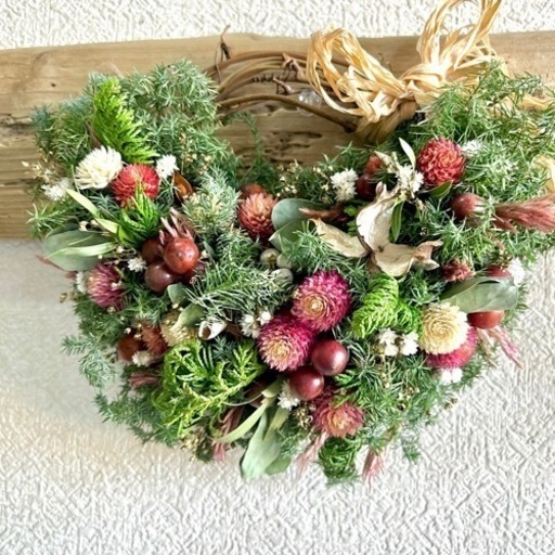 クリスマスリース　お正月リース　冬リース　杉リース
