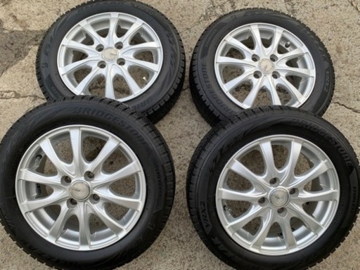 ブリジストンvrx2 155/65r14 4本　アルミホイール付