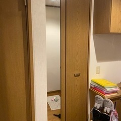 折り戸、ミラー付き