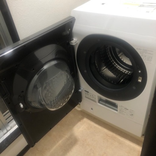 ※中古　シャープ　ドラム式洗濯乾燥機　ES-U111-TL（左開き）