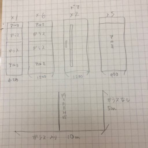 中古 コマニー パーティション H2480 約10m×5mパーテーション