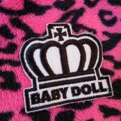 中古長袖ヒョウ柄ボアジップジャケット 110 ピンク ベビードールBABYDOOLベビドの画像