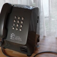 固定電話として使える公衆電話機の画像