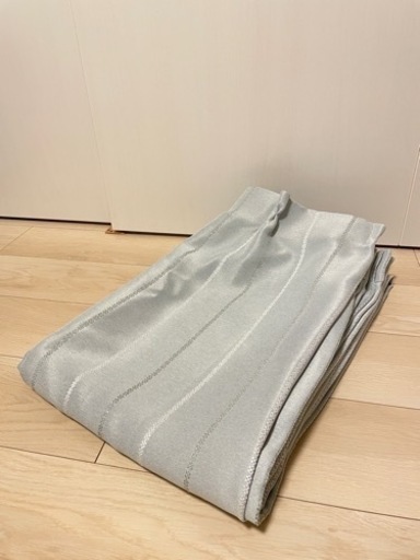 ニトリ カーテン 110×220cm 2枚セット ライトグレー ラメ
