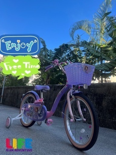 女児用　ディズニープリンセス　自転車18インチ