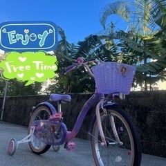 女児用　ディズニープリンセス　自転車18インチ
