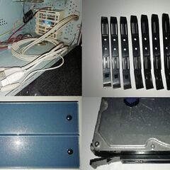 【電源ユニット付】ミドルタワー型PCケース(白)_青LED仕様の画像
