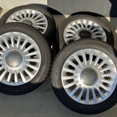 受け渡し日決定】フィアット500純正ホイール付きノーマルタイヤ