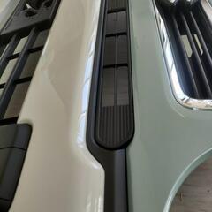 MR92S ハスラー 新車外し 純正 フロントバンパー グリル付き フォグ無し　新色オフブルーメタリック ×ソフトベージュの画像