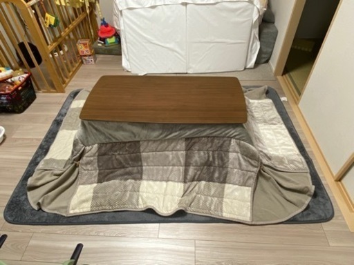 こたつ　布団つき　ニトリ　タナコタ　長方形　ブラウン