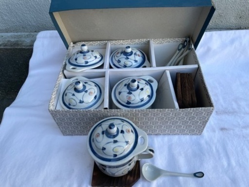 未使用　蓋付き茶碗蒸しセット