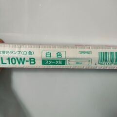 日立　直管10形　白色の画像