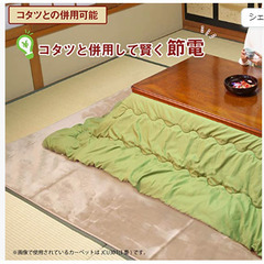 日本製 ホットカーペット 2.5畳 正方形 グレー 195cm×195cmの画像
