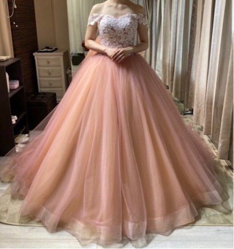 ynsカラードレス　パニエとドレスカバー付き♡