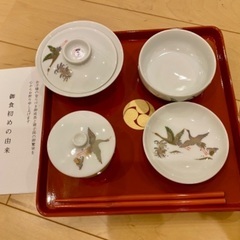 値下げします！茶托　急須　タッパー　お食い初めセット　他の画像