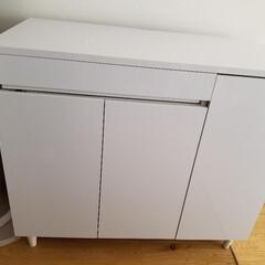 パソコンデスク　キャビネット　リビング収納　プリンター収納