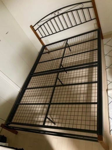 ニトリ ダブルベッドフレーム＋マットレス付き