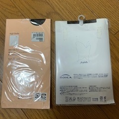 【新品】黒ハイソックスと網タイツの画像