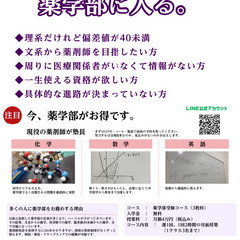 偏差値40未満・文系からの薬学部受験の画像