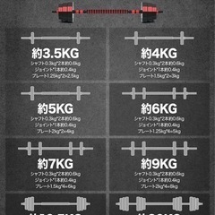 可変式ダンベル(10kg×2)の画像