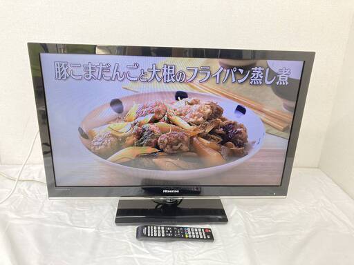 【決まりました】JT242 (K) Hisense ハイセンス 32型 液晶テレビ LHD32K310RJP 2012年製 互換リモコン付 通電動作確認済み 中古現状品