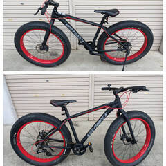中古品 NORTHROCK XC00 26x4インチ ファットバイク シマノ7段変速 自転車 管Q81