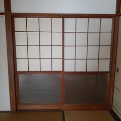 障子　大きめ　２枚　襖　ガラス戸　建具　まとめ売り　扉　取り外し...