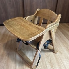 木製ベビーチェア　ローチェア