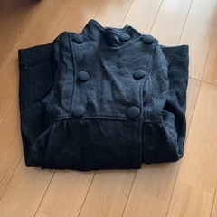【無料】コート　黒　Mサイズ