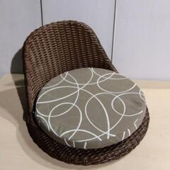 取引中☆おしゃれな籐座椅子　クッション☆